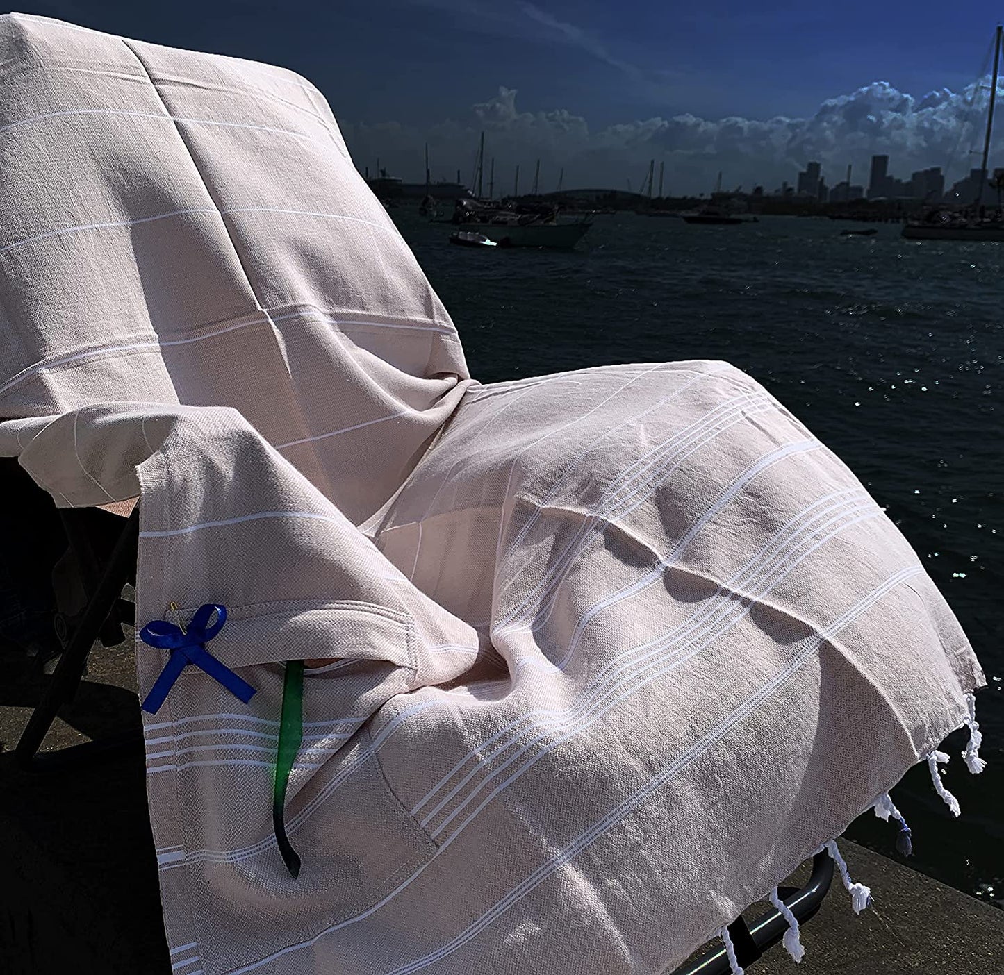 AYSESA Turkish Beach Towel 103 / Pocket (Made in Turkey)