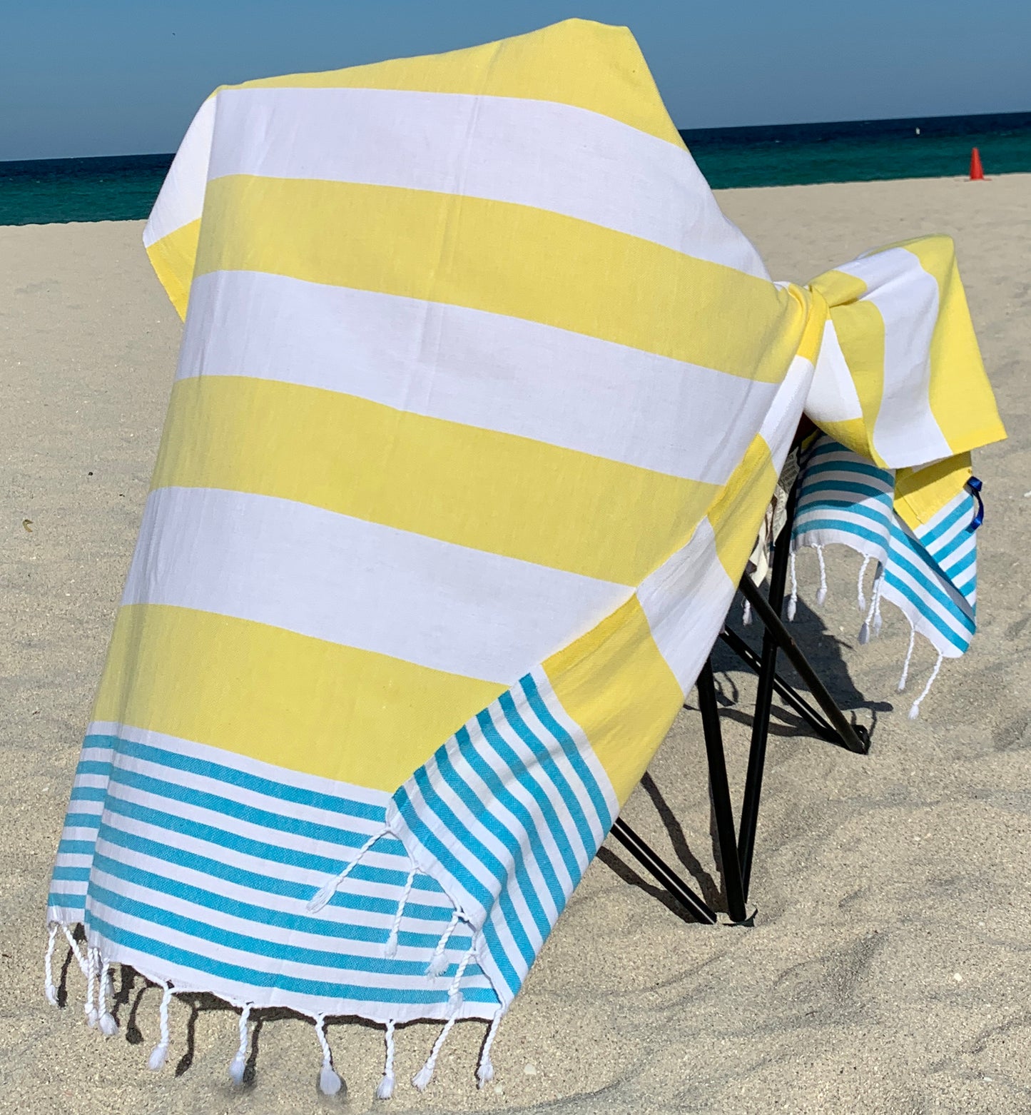 AYSESA Turkish Beach Towel 111 w Pocket (Made in Turkey)