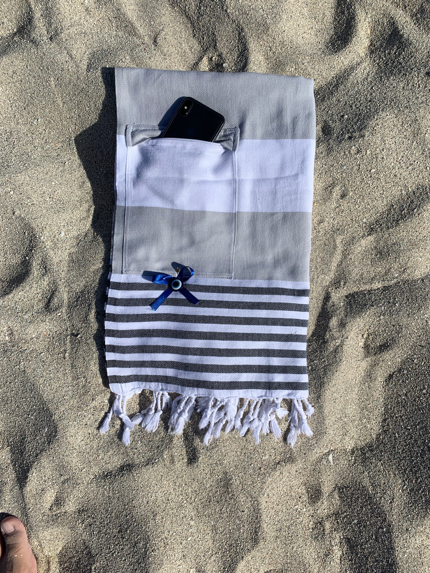 AYSESA Turkish Beach Towel 112 w/ Pocket (Made in Turkey)